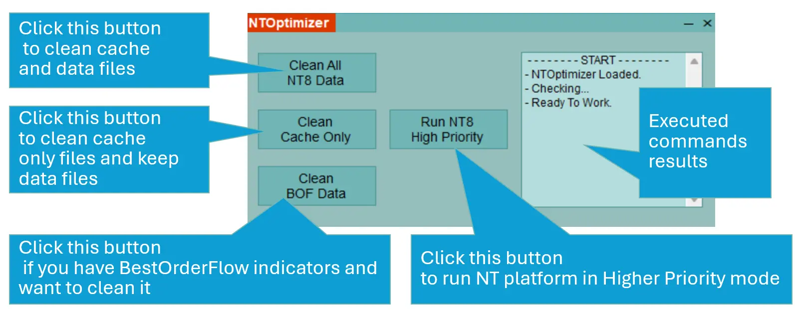 NT Optimizer Buttons Explanation